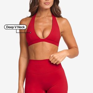 Sujetadores deportivos de talla grande sin costuras para Fitness, espalda cruzada, cuello redondo, tiras, entrenamiento, Yoga, sujetador, transpirable, acolchado, Spandex, estilo Simple - Product Image 2