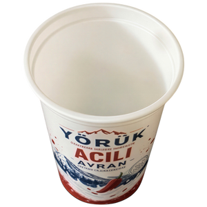 ถ้วย PP Ayran ขนาด 300 มล./8 ออนซ์ สำหรับบรรจุโยเกิร์ตหรือเครื่องดื่ม  แบบใช้แล้วทิ้ง เกรดสำหรับอาหาร  พิมพ์ลาย IML  ดีไซน์ร่วมสมัย รูปทรงทันสมัย ผลิตในตุรกี รุ่น DPB300 - Product Image 3