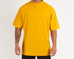 T-shirt uni pour homme de qualité supérieure, 100% coton, écologique, respirant, à séchage rapide, de style streetwear, taille XXL, fabriqué par le fabricant - Product Image 5