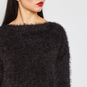 2022สเวตเตอร์แบบสวมหัวให้ความอบอุ่นในฤดูหนาวของผู้หญิงวัสดุขนสัตว์คุณภาพสูงพิมพ์ลายลำลองตกแต่งขนาดฟรีไซส์ - Product Image 5