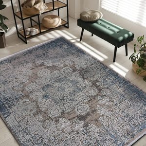 Tapis en acrylique Netline Home, design oriental, pour salon, chambre à coucher, salle à manger et cuisine, tapis et ensembles - Product Image 2