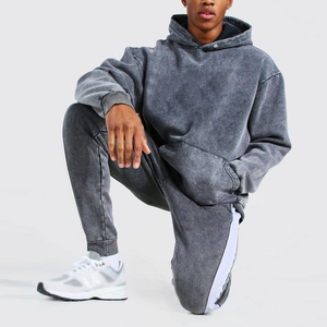 Ensemble de survêtement pour homme 2025 Sun Fade Joggers, 2 pièces, lavage à l'acide, molleton lourd GSM, France, pour homme - Product Image 3