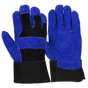 Guantes de trabajo de construcción de seguridad de alta resistencia de cuero dividido de vaca de mejor rendimiento Logotipo personalizable Diseño personalizable - Product Image 2