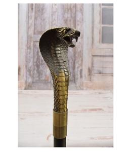 Brass and wooden <b>walking</b> <b>stick</b> elegant wooden cane with brass handle for senior support style gifting use - Product Image 1