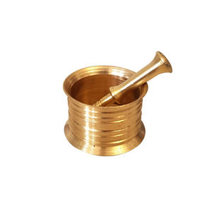 100% mortier et pilon en laiton véritable vente chaude usine broyeur d'ail en laiton de granit naturel au coût le plus bas - Product Image 1