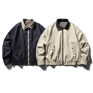 แจ็คเก็ตบอมเบอร์ผู้ชายคุณภาพสูง ออกแบบโลโก้ได้ตามต้องการ น้ำหนักเบา สวมใส่สบาย เหมาะสำหรับฤดูใบไม้ผลิและฤดูใบไม้ร่วง  กันลม มีซิปและกระเป๋า - Product Image 1