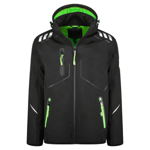 แจ็กเก็ตกันลมมีฮู้ดแบบปรับได้มีปกตั้งใหม่สำหรับผู้ชายแจ็คเก็ตที่กำลังมาแรงทนทานรุ่น - Product Image 2