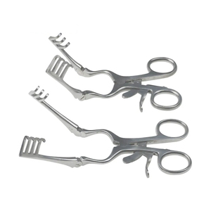 Retractor con bisagras Weitlaner Beckman 31cm 4x3 Prong Sharp Instrumento quirúrgico de autorretención Calidad superior - Product Image 3