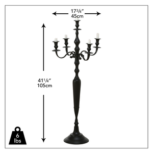 Creative <b>Black</b> Aluminum Candle <b>Holders</b> Unique Candle Jar for Wedding Party Ornaments for Birthday Easter - Product Image 3