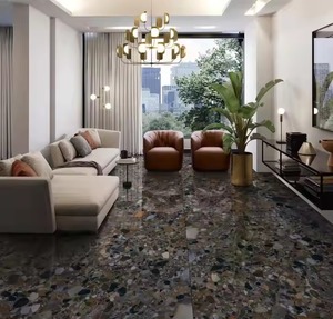 Cristal Pierre Brun Nouveau Design Mat Brillant 600x1200mm Crack Blanc Numérique Porcelaine Carrelage Salle De Bains - Product Image 1