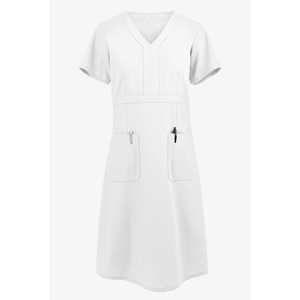 Tenues professionnelles unisexes en spandex extensible à quatre sens, multi-poches, col en V, pour le travail médical, détection d'aiguilles, personnalisables - Product Image 6