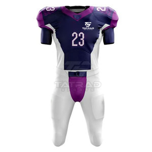Uniforme de Fútbol Americano Personalizado de Alta Calidad, Manga Corta, Impreso, Transpirable, 100% Poliéster, para Hombre Adulto, Personalizable - Product Image 1