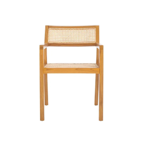 Silla Lateral Minimalista y Ecológica de Madera de Teca Duradera con Diseño de Marco Delgado para Comedores Modernos, Restaurantes, Cafeterías y Villas - Product Image 2