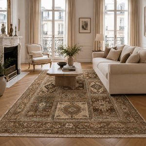 <b>Rug</b> Weavers RWPR0001 anakkale Mink <b>Tribal</b> Washable <b>Rug</b> Dropshipping Wholesale Washable Chenille 10 Sizes - Product Image 3