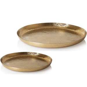 Incroyable plateau de service en métal noir avec poignée en forme de rectangle pour la maison et l'hôtel plateaux de table pour la nourriture et les boissons - Product Image 6