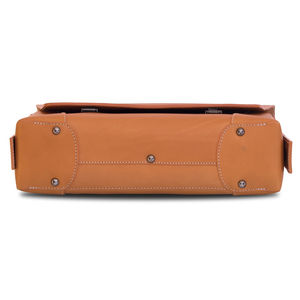 Bolsa de ordenador portátil de cuero de diseño vintage personalizada al por mayor para hombre maletín personalizado con cierre de cremallera impreso y logotipo personalizado - Product Image 3