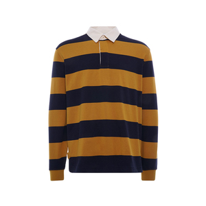 Polos personnalisés à manches longues brodés de haute qualité pour hommes Polos de rugby - Product Image 1