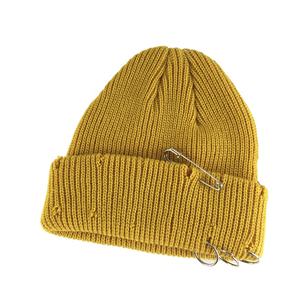 Gorros de punto unisex, gorro sólido con logotipo personalizado, gorro cálido de invierno, gorros cálidos de invierno con puños acrílicos - Product Image 3