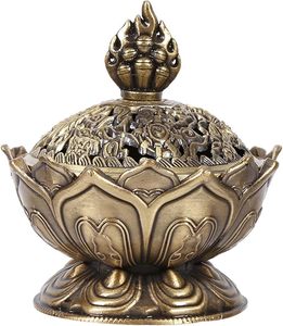 Quemador de Incienso de Latón Religioso de Lujo Estilo Vintage, Duradero, Compatible con Incienso Indio Natural, Diseño Personalizado - Product Image 5
