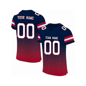 Camiseta de fútbol personalizada cosida/nombre impreso número de equipo para hombres adultos verano corto transpirable secado rápido OEM - Product Image 4