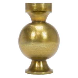 Vase en métal au design unique pour mariages, décoration intérieure et occasions spéciales forme et taille personnalisées polies dorées - Product Image 2