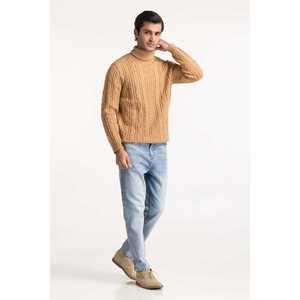 เสื้อสเวตเตอร์คอเต่ามีฮู้ดลายดอกไม้ปักลายดอกไม้สำหรับผู้ชาย MN-SWT-WS24-025 - Product Image 2