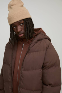 Veste matelassée en duvet de haute qualité avec logo personnalisé sur le devant, fermeture éclair, pour homme - Product Image 3