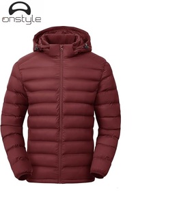 Veste à capuche personnalisée pour hommes, manteau chaud d'hiver confortable et élégant, veste en duvet épaisse en toile pour l'extérieur, style High Street - Product Image 3