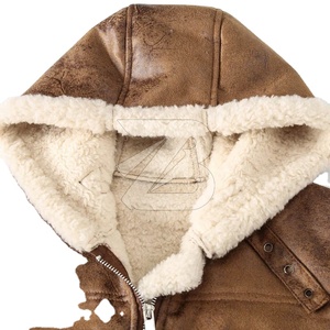 Veste d'hiver réversible en cuir PU de haute qualité pour homme, imperméable, doublure en polaire, col en V, style streetwear - Product Image 4