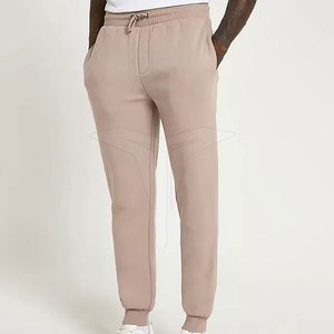 Pantalon de survêtement en toile pour homme avec poches latérales et cordon de serrage à la taille, haute qualité, prix abordables, pantalon d'entraînement, coupe ajustée - Product Image 2