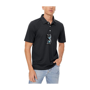 Polo de golf à manches courtes imprimé à manches courtes évacuant l'humidité polo pour hommes chemises à manches personnalisées - Product Image 1
