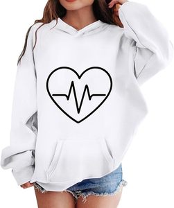 Sudaderas con capucha informales para correr de talla estadounidense personalizada para mujer, Sudadera ligera de manga larga con bolsillo - Product Image 3