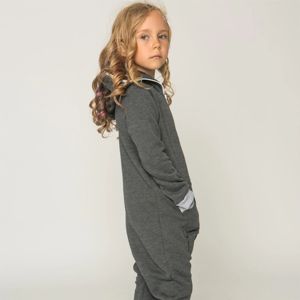 Kids Trendy <b>Onesie</b> <b>Zipper</b> Fleece - High-quality and Comfortable - Perfect for Casual Wear and Playtime With Customized logo - Product Image 2
