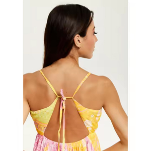 Vestido cruzado MIDI de manga corta cómodo de moda de verano de fabricante profesional para mujeres y niñas a un precio razonable - Product Image 5