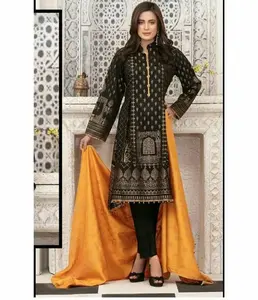 2023 OEM shalwar kameez_ ดีไซน์ล่าสุด shalwar kameez สำหรับผู้หญิงที่มีสีที่กำหนดเองเหมาะกับสุภาพสตรี ODM - Product Image 6