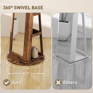 LED Lighted Floor <b>Standing</b> Jewelry Cabinet-Elegant Storage Solution Brand New - Product Image 2