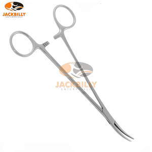 คีมหลอดเลือดแบบฮัลสเต็ดแบบโค้ง18.0ซม. ที่หนีบห้ามเลือดเครื่องมือทางการแพทย์ควบคุมหลอดเลือด - Product Image 4
