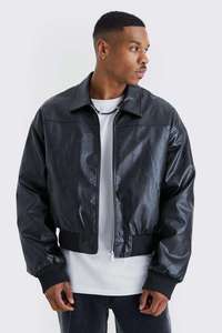 Veste Courte Homme en Polyester Col Montant Personnalisée Noire Respirante Coupe-Vent Style Urbain Qualité Supérieure Patchwork sur le Devant - Product Image 4