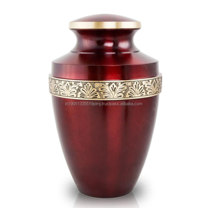 Urnas de Cremación de Latón Estilo Americano Personalizadas, con Acabado de Esmalte Blanco Grabado, Recuerdo Conmemorativo para Cenizas de Humanos y Mascotas - Product Image 3