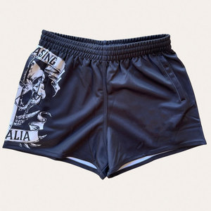 Pantalones Cortos Deportivos Transpirables de Poliéster 100 % para Niños y Adultos, Estilo Rugby Australiano, con Etiqueta Personalizada para Hombre y Mujer, en Venta - Product Image 3