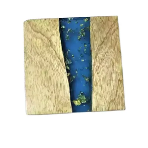 Daily Sale Affordable Rate Resin & <b>Wood</b> Customized Hexagonal Tea coaster <b>Placemat</b> Mat Pads Super Quality Hot Selling 2024 - Product Image 3