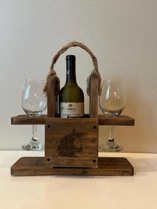 Boîte à vin en bois, boîte cadeau, boîte de rangement, porte-bière - Product Image 2
