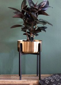 กระถางต้นไม้โลหะตกแต่งใหม่สะดุดตา เหมาะสำหรับจัดแสดงต้นไม้ดอกไม้ในตกแต่งภายในบ้านและธีมการตกแต่งตามฤดูกาล - Product Image 3