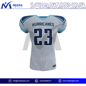 Maillot de football américain pour homme de haute qualité, grande taille, respirant, protection UV, séchage rapide, manches courtes, imprimé, haut de sport - Product Image 2