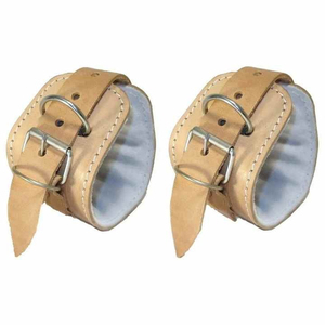 Sangles de cheville en néoprène faciles à ajuster, double anneau en D, logo personnalisé imprimé, protection pour les jambes pendant l'entraînement en salle de sport, soutien pour la musculation - Product Image 1