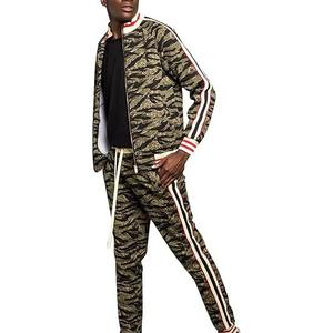 Ensemble de survêtement d'hiver pour homme en coton biologique, fermeture éclair, respirant, léger, polaire, à capuche, jogging, décontracté, athlétique - Product Image 5