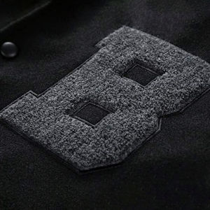 Chaquetas de béisbol unisex transpirables de moda Chaquetas universitarias de cuero de alta calidad - Product Image 4