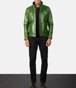 Chaqueta de Cuero PU de Otoño para Hombre, Estilo Motociclista, Ajustada, a la Moda - Product Image 2