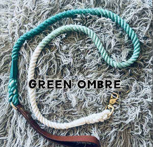 สายจูงสุนัขผ้าฝ้ายถักสีรุ้งแฮนด์เมด - สายจูงสุนัข Ombre - สายจูงสุนัข - Product Image 1