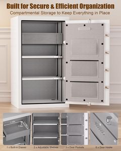 Caja Fuerte para el Hogar TIGERKING de 8.78 Pies Cúbicos, Resistente al Fuego y al Agua, con Cerradura Digital, Gabinete de Acero para Joyas con Cajón y Estantes - Product Image 2